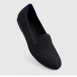 EUC Rothy's The Loafer in Honeycomb Pattern Black Sz 7.5